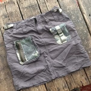 Da-nang cargo camo mini skirt